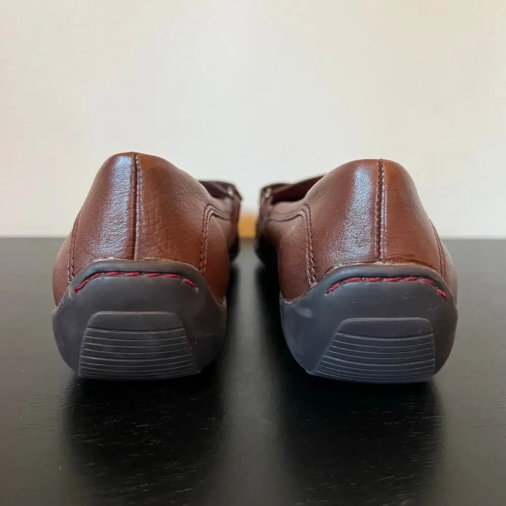 Naturalizer Brown Leather Mary Jane Sneaker Ballet Flats 7W